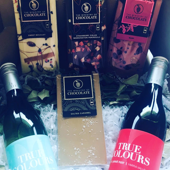 CHOCOLATE AND ALCOHOL HAMPERS