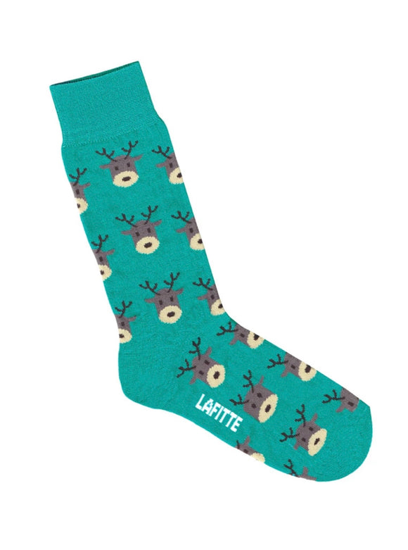 Lafitte Reindeer Jade Socks