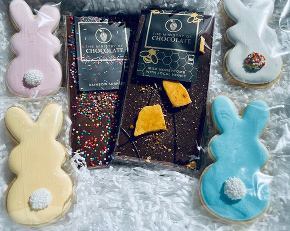 Bunny Tails Cookie and Chocolate Mini Hamper