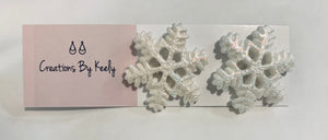 Creations by Keely Christmas Snowflake Stud Earrings