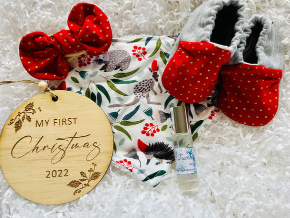 Rudolph Christmas Animals Baby Girl Bundle