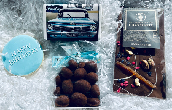 Happy Birthday Choc and Cookie Mini Hamper