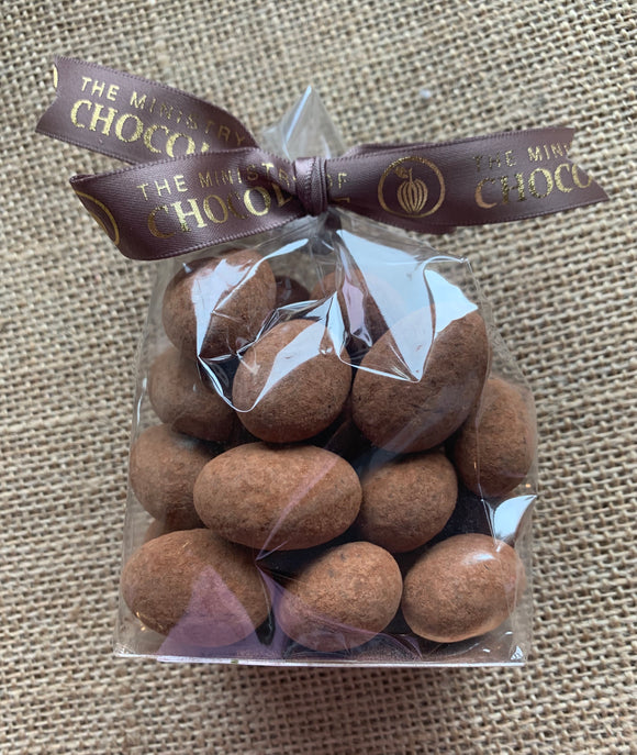 Ministry of Chocolate Dark Chocolate and Cocoa covered Almonds 150g