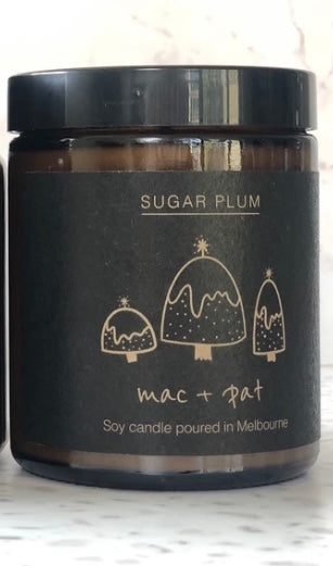 Mac + Pat Sugar Plum Small Christmas Candle