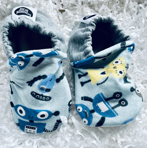 Bibbidi Bub Robots Soft Sole Booties