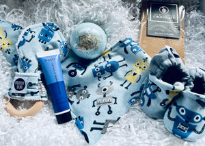 Robots Baby Boy and Parents Bundle