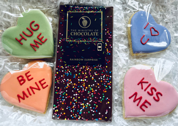 Kiss Me Cookie and Chocolate Mini Hamper