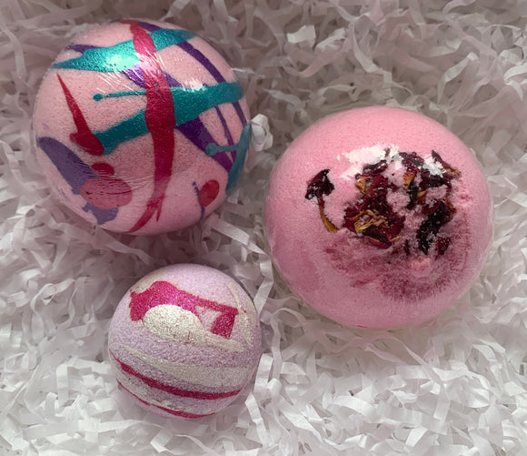 Rose Bramble Bath Bomb Pack