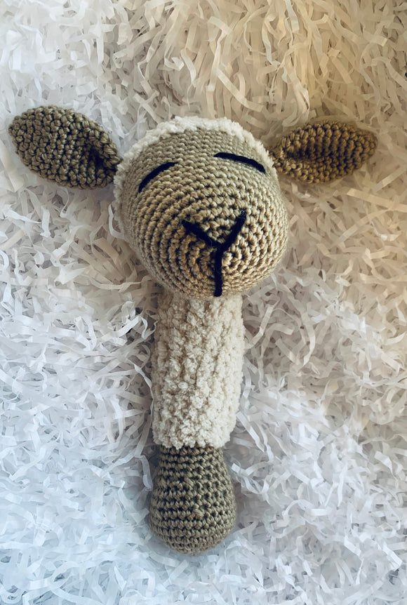 Large Marci Hook Lamb Rattle