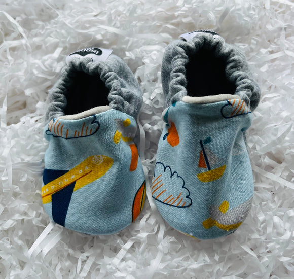 Bibbidi Bub Planes + Trains Soft Sole Shoes