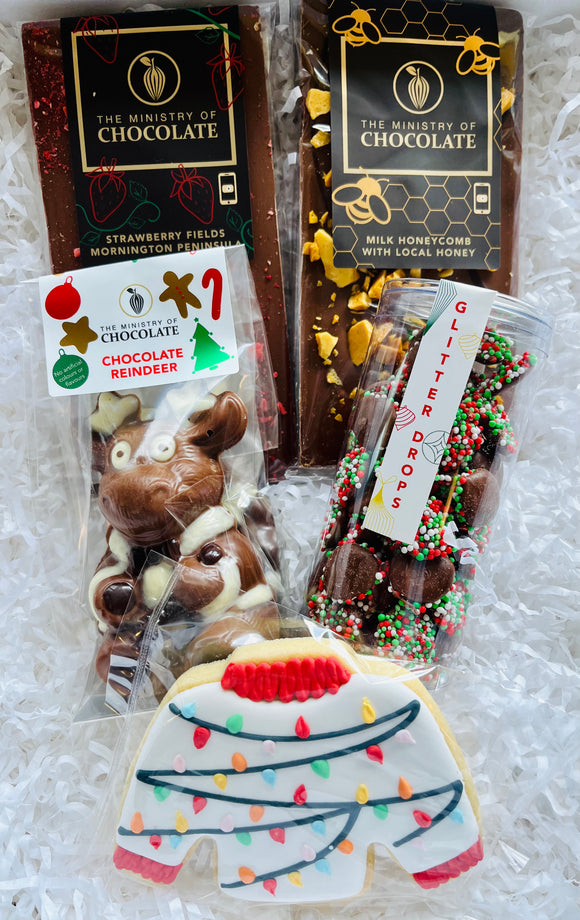 Christmas Chocolate and Cookie Mini Hamper