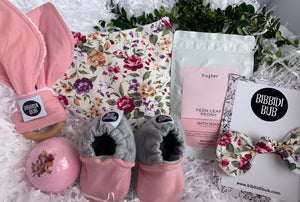 Pink Floral Garden Mum + Baby Bundle