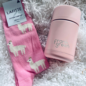 Pretty in Pink Socks and Drink Bottle Hamper