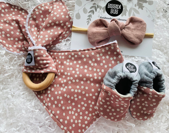 Pink Polka Dot Bow Baby Bundle