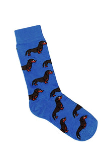Lafitte Blue Dachshund Socks
