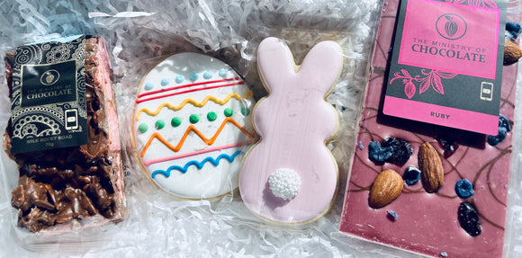 Bunny Egg Mini Chocolate and Cookie Hamper