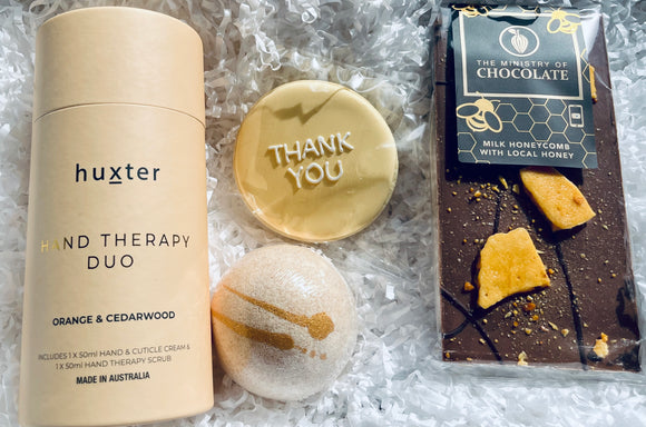 Thank you Orange and Honeycomb Hamper