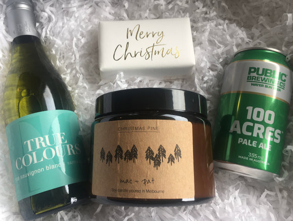 Merry Christmas Pine and Wine Hamper