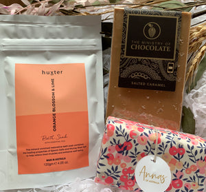 Orange Floral Hamper