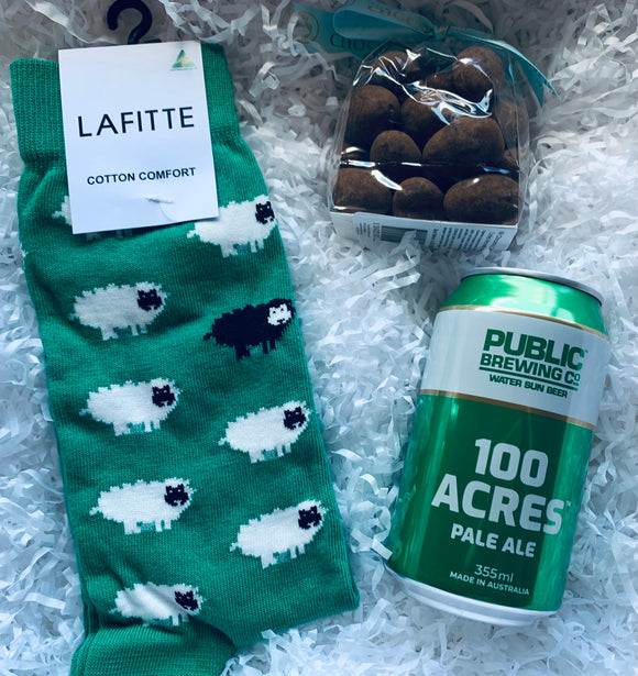 Green Sheep and Beer Mini Hamper