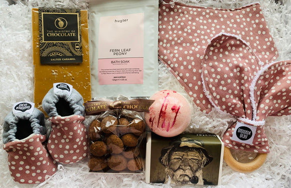 Pink Polka Dot New Parents Baby Bundle