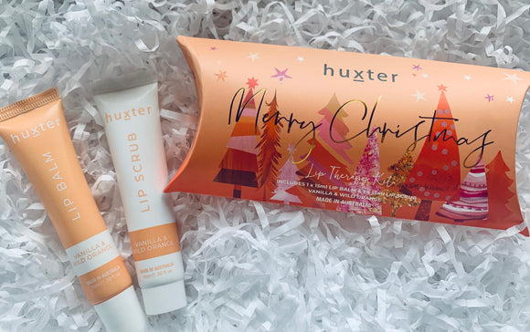 Huxter Vanilla and Wild Orange Merry Christmas Lip Therapy Kit