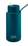Frank Green Ceramic Reuseable Large Bottle - 1L (Straw Lid)