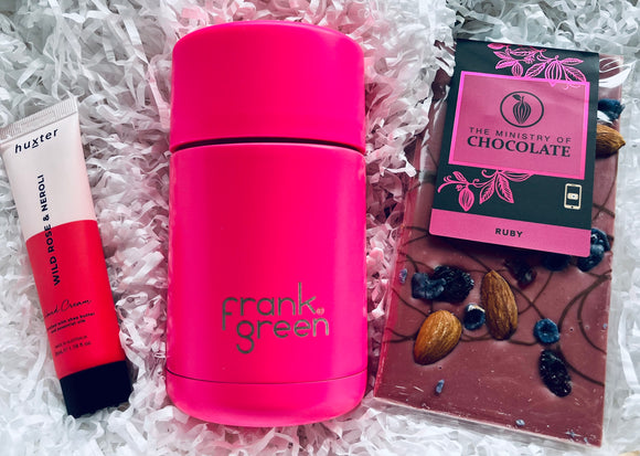 Neon Pink and Ruby Drink Bottle Hamper