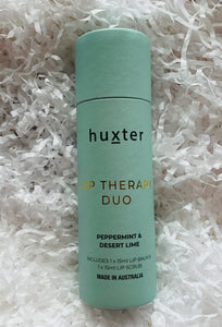 Huxter Lip Therapy Duo - Peppermint and Desert Lime
