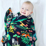 Chuckles & Caz Jungle Muslin Swaddle
